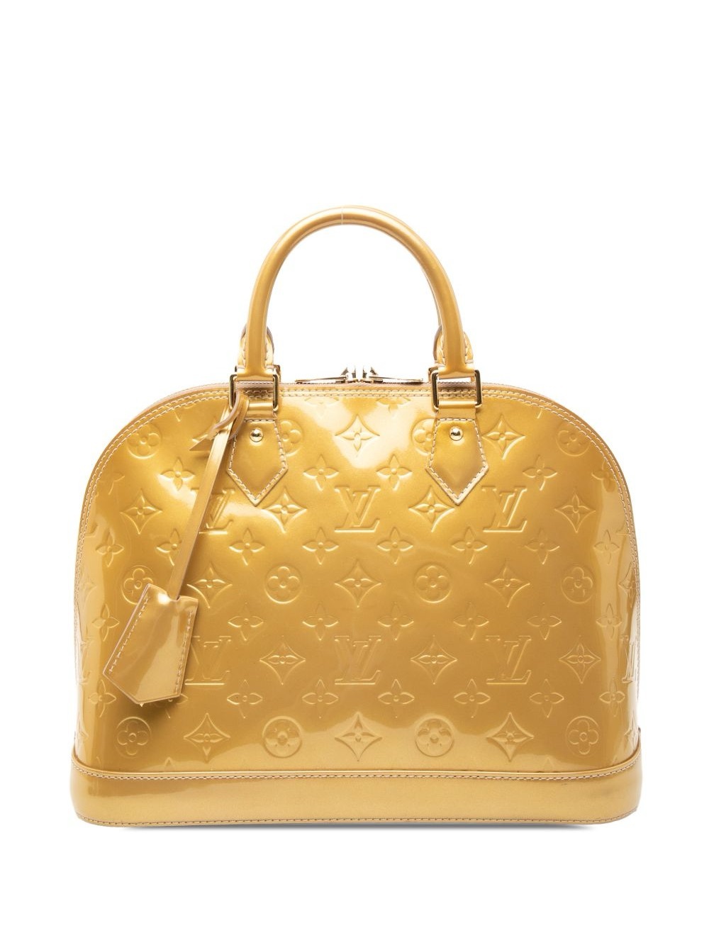 Louis Vuitton LV Monogram Vernis PM Lama Top Handle Bag Purse - Picture 3 of 12